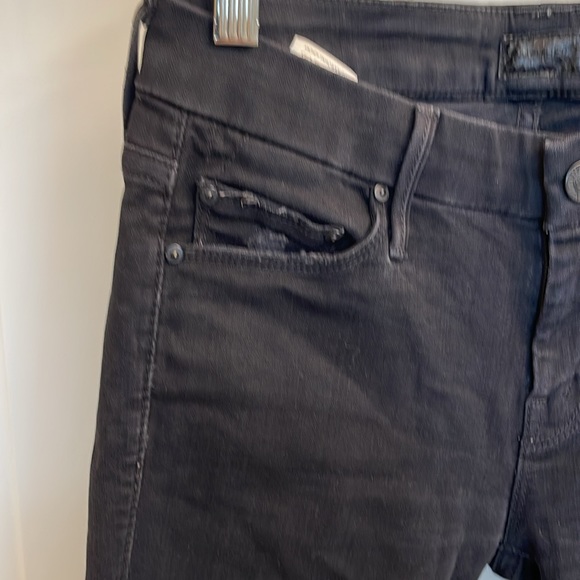 EUC Mother black skinny cropped skinny jeans 25 - Picture 3 of 16